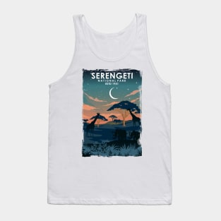 Serengeti Africa National Park Poster Tank Top